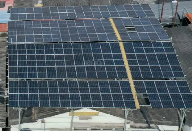 Solar installation at Asian Rubber Products, Kottayam