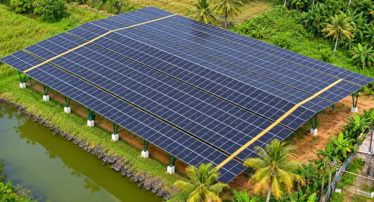 Solar installation at CGH Earth Coconut Lagoon, Kumarakom