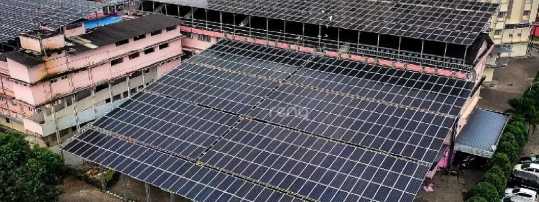 Solar installation at MAGJ Hospital, Angamaly