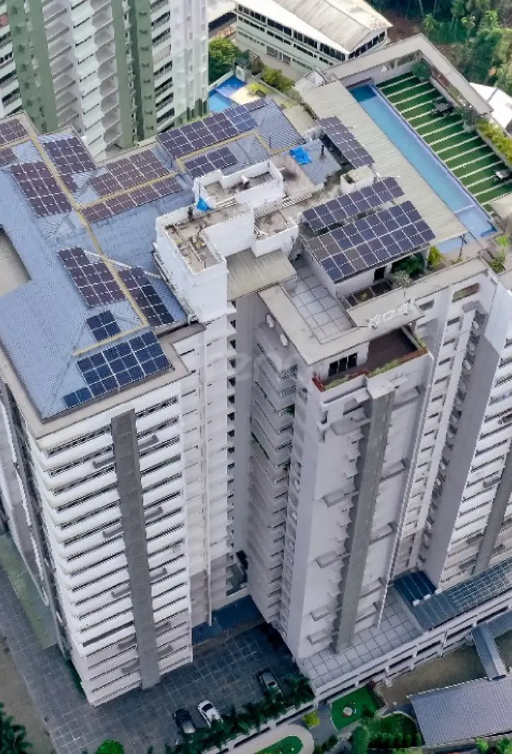 Solar installation at Noel Ecoden, Kakkanad