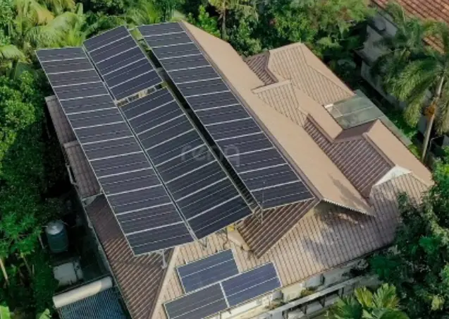 Solar installation at Noel Ivy Creek residence, Kakkanad