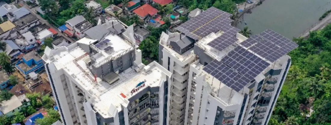 Solar installation at Skyline Synergy, Cheranallore
